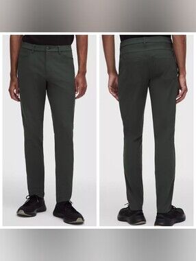 Lululemon ABC Pant Classic Fit Warpstreme 31 x 30 Rainforest Green Mens Trousers